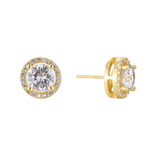 Boucles d'oreilles rondes exquises et simples 