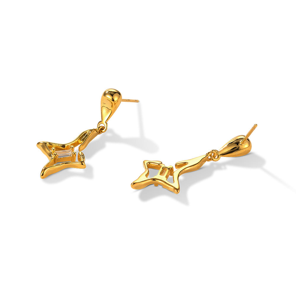 New star earrings