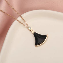 Shell skirt pendant necklace