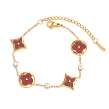 Four-leaf clover bracelet fashion versatile jewelry petal elements