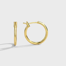 Boucles d'oreilles rondes lisses minimalistes 
