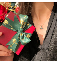 Christmas Tree Necklace Sterling Silver