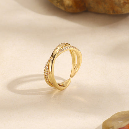 Minimalist Line Diamond Ring