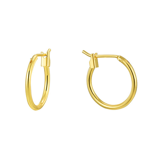 Minimalist geometric circular earrings