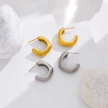 Boucles d'oreilles géométriques en forme de U 