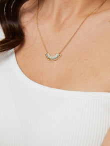 Collier éventail géométrique de style bohème 