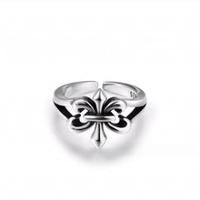 CH-S925 Silver Plated Vintage Open Hip Hop Ring LuckCoo