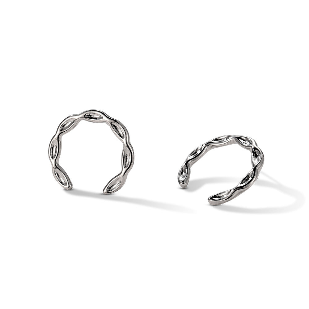 Boucles d'oreilles en perles d'olive et grains de riz 
