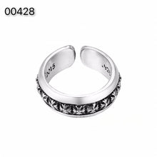 CH-S925 Silver Plated Vintage Open Hip Hop Ring