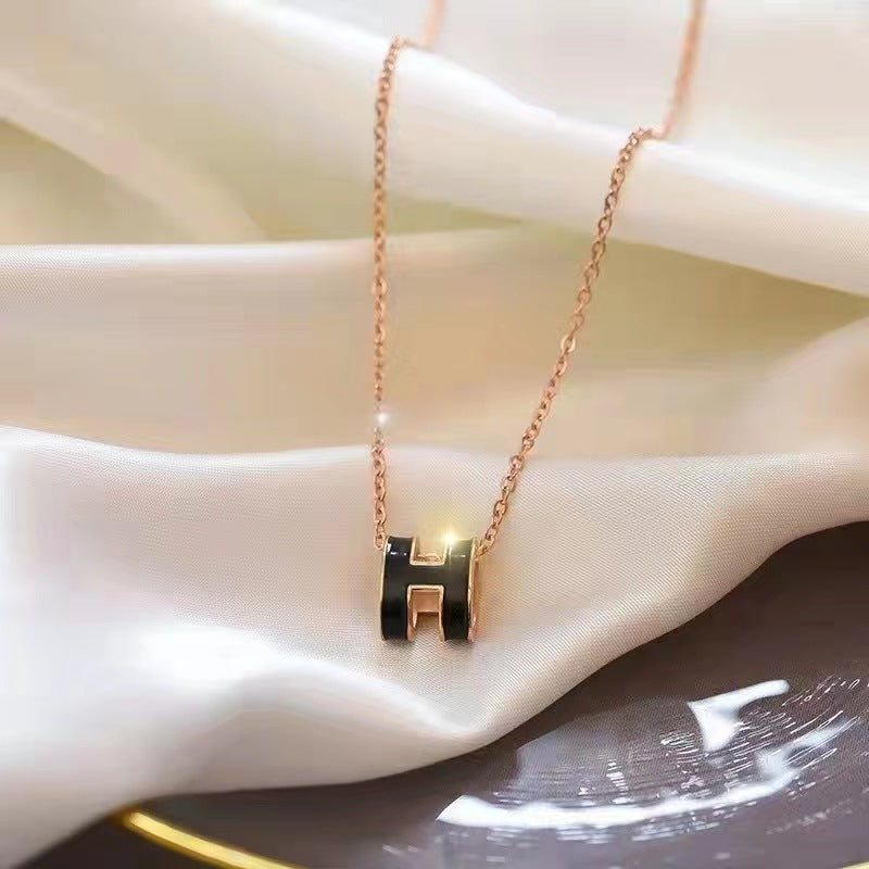 H-Pendant Necklace