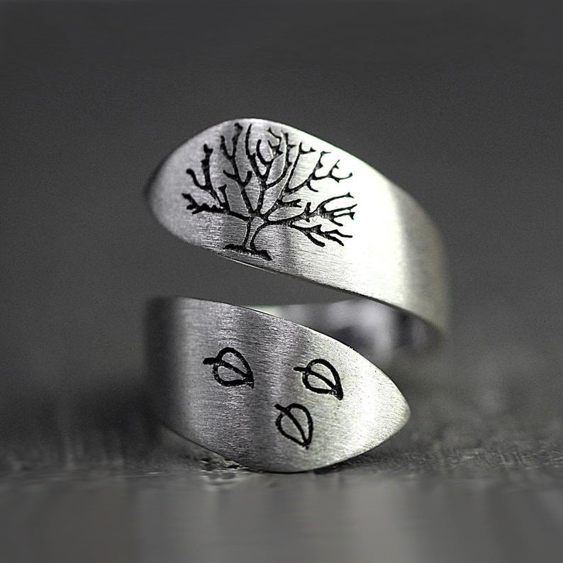 Bague ouverte Arbre de Vie 