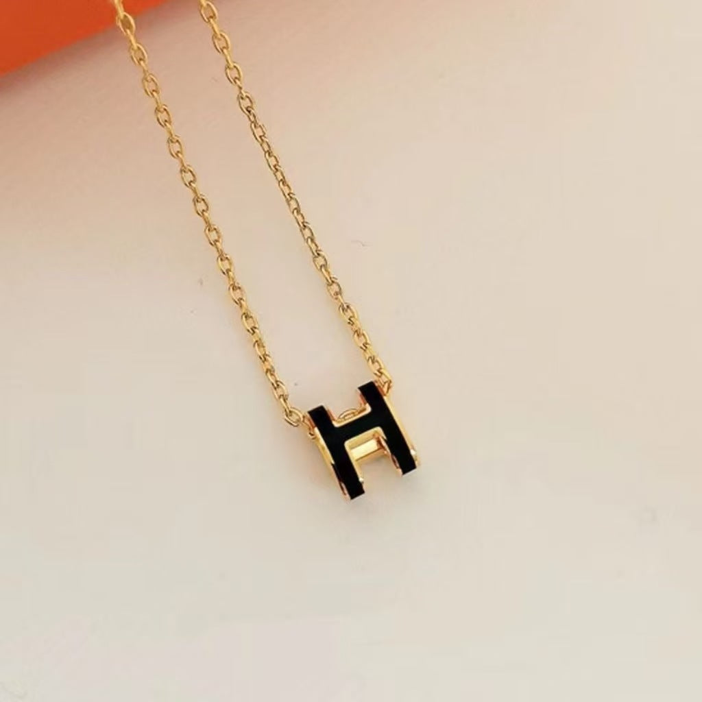 H-Pendant Necklace
