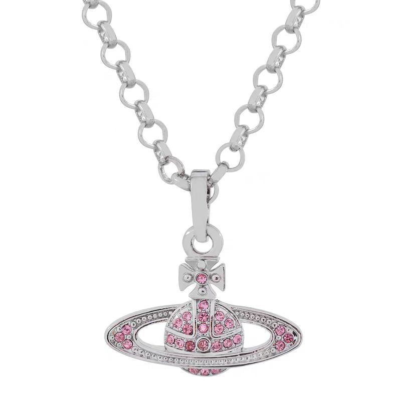 Classic Full Diamond Planet Necklace