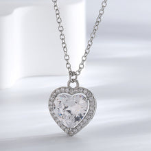Heart Shaped Diamond Necklace