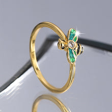 Bague diamant abeille 