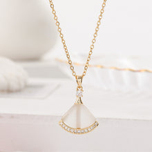 Shell skirt pendant necklace