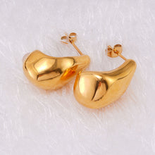 Boucles d'oreilles simples irrégulières 
