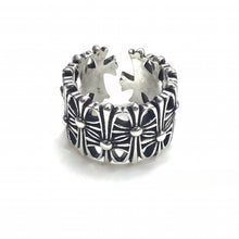 CH-S925 Silver Plated Vintage Open Hip Hop Ring