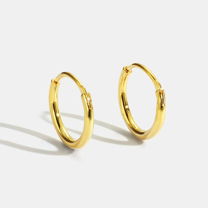 Plain Ring Earrings Are Minimalist