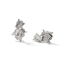 Clou d'oreille à texture pliée géométrique 