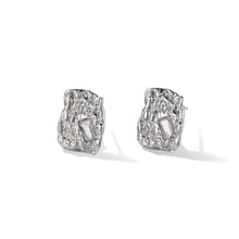 Square Geometric Diamond Texture Earrings