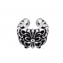 CH-S925 Silver Plated Vintage Open Hip Hop Ring