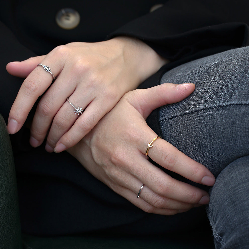Moon Diamond Ring