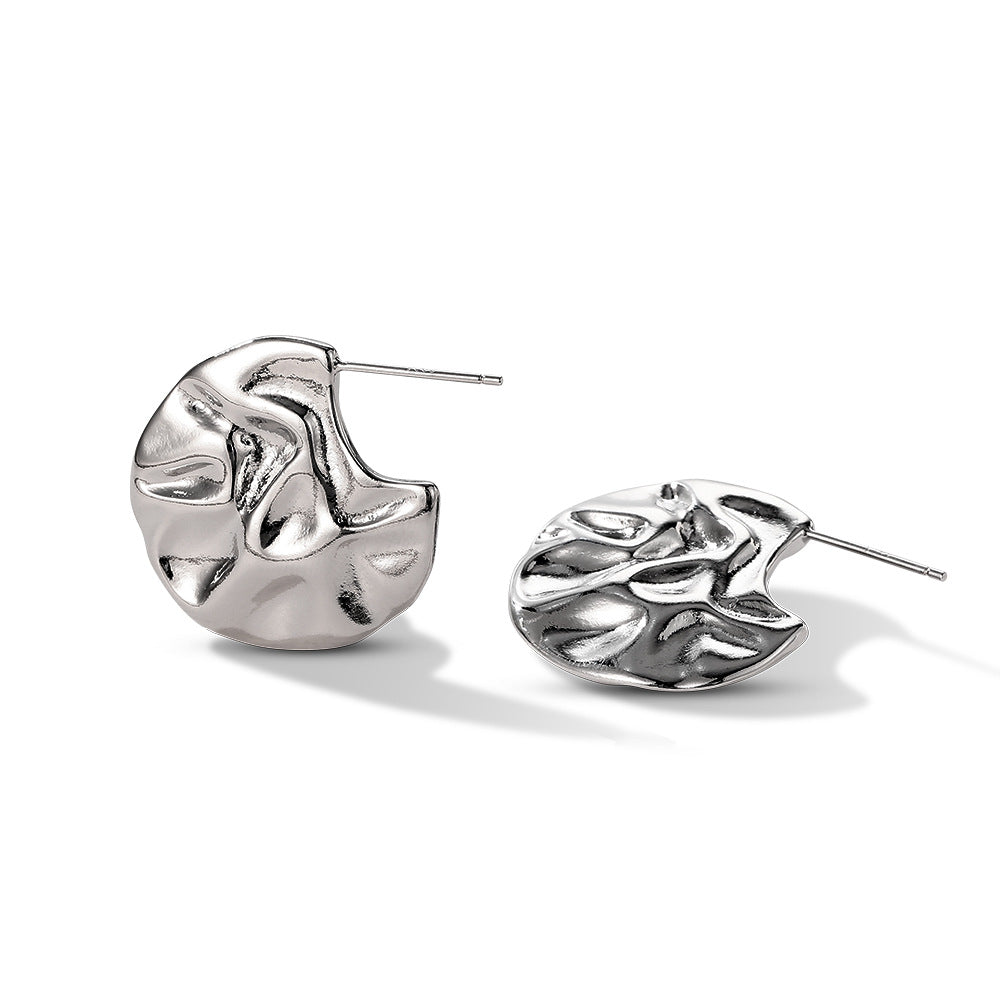 Boucles d'oreilles rondes géométriques 