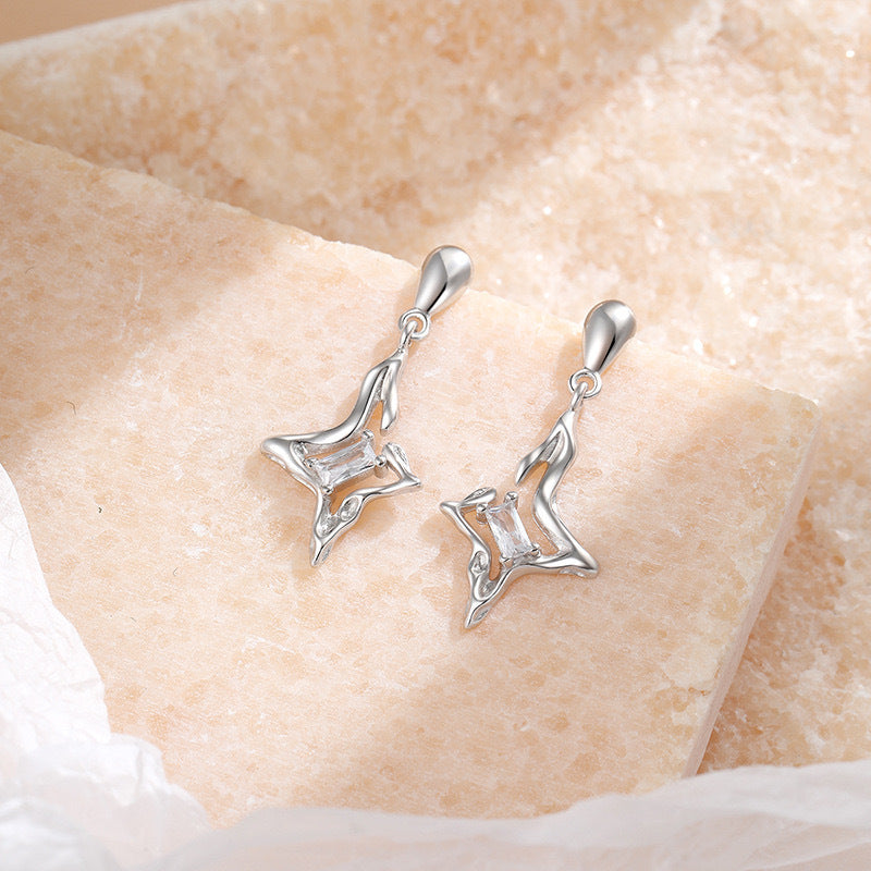 New star earrings