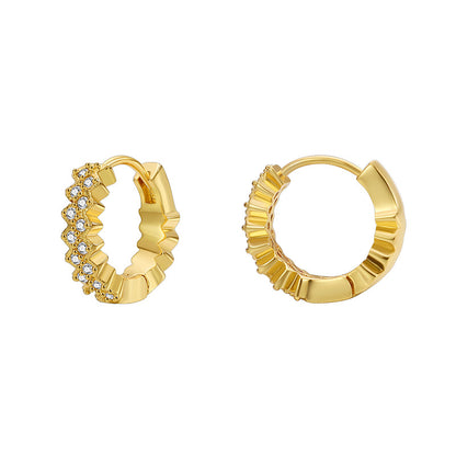 Gear Diamond Earrings