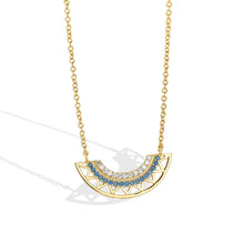 Collier éventail géométrique de style bohème 