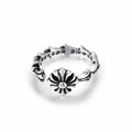 CH-S925 Silver Plated Vintage Open Hip Hop Ring（25）