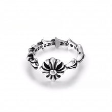 CH-S925 Silver Plated Vintage Open Hip Hop Ring LuckCoo