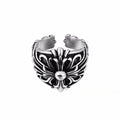 CH-S925 Silver Plated Vintage Open Hip Hop Ring（17）