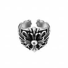 CH-S925 Silver Plated Vintage Open Hip Hop Ring