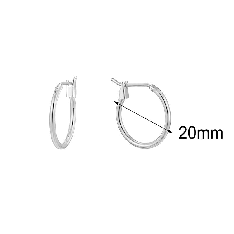 Minimalist geometric circular earrings