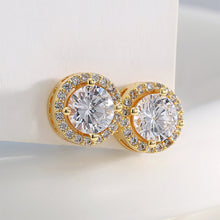 Boucles d'oreilles rondes exquises et simples 