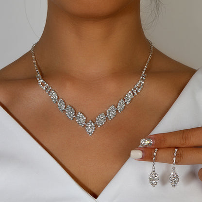 Diamond Claw Chain Jewelry Set