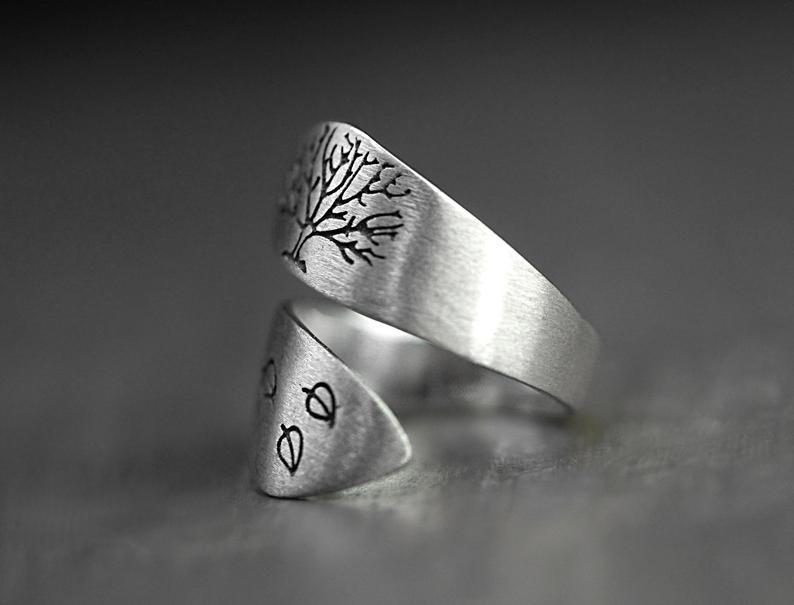 Bague ouverte Arbre de Vie 