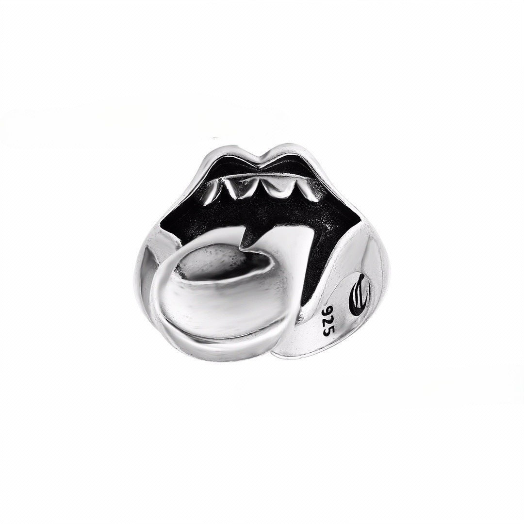 CH-S925 Silver Plated Vintage Open Hip Hop Ring