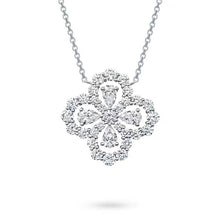 Clover Clavicle Chain Necklace – 18K Gold Plated, Sparkling Zircon Stones