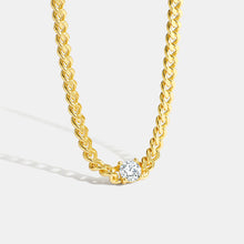 Collier épais en or 18 carats et diamants 