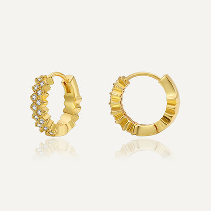 Gear Diamond Earrings