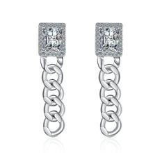Boucles d'oreilles chaîne en diamant 