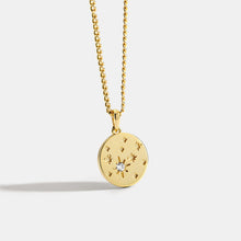 Round Diamond Star Necklace