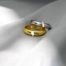 plain circle alphabet ring