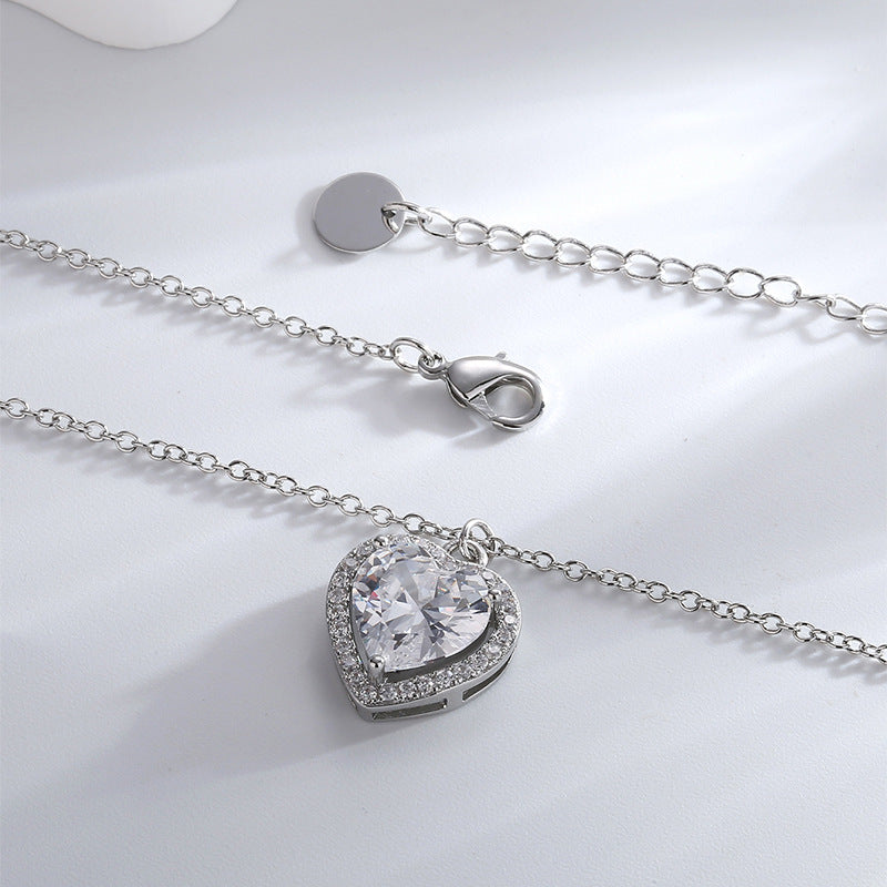 Heart Shaped Diamond Necklace