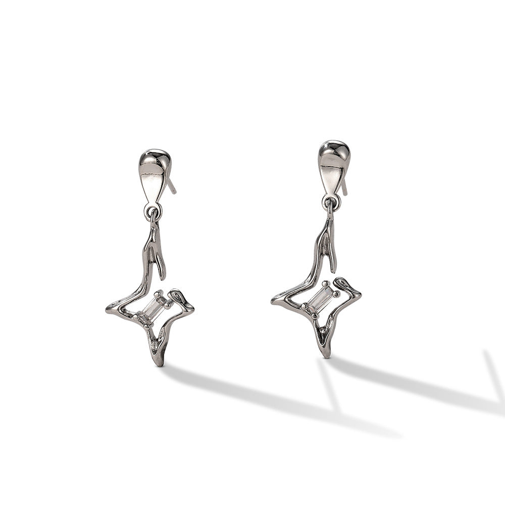 New star earrings