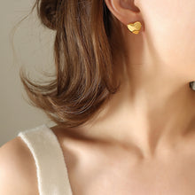 Boucles d'oreilles lisses Fashion Simple Love 