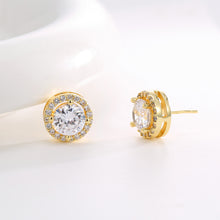 Boucles d'oreilles rondes exquises et simples 